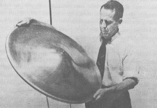 Thomas Townsend Brown with one of his discs - Source: Google