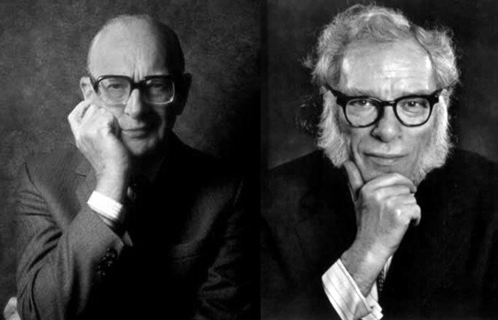 Arthur C. Clarke and Isaac Asimov