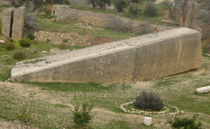 Stone of the South, Baalbek, Lebanon (20.76 m long, 5.29 m wide and 4.32 m high)