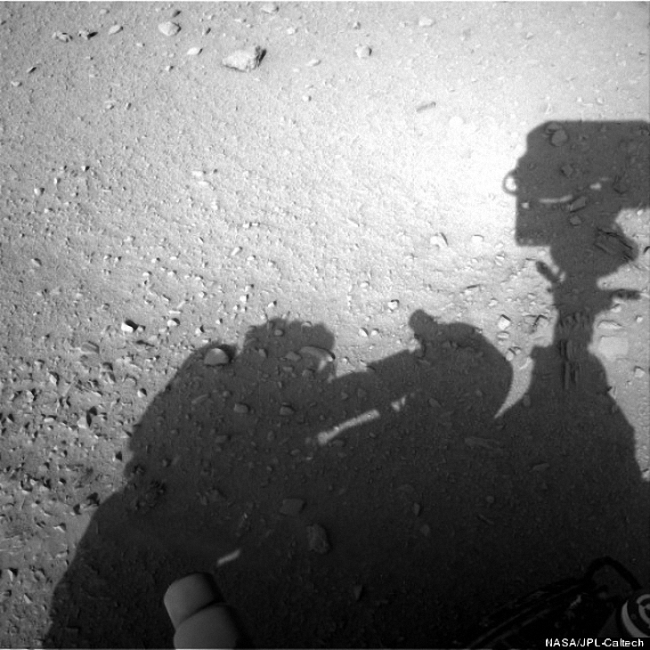 Humanoid working on Mars Curiosity Rover