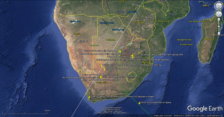 A look at the location of this incident as well as others I have featured - Source: Google Earth