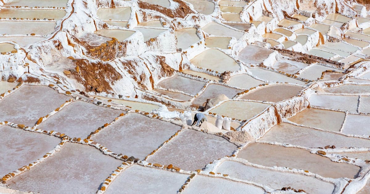 Maras Salt Mines in Cusco Peru. Source: peruforless.com (click for larger image)