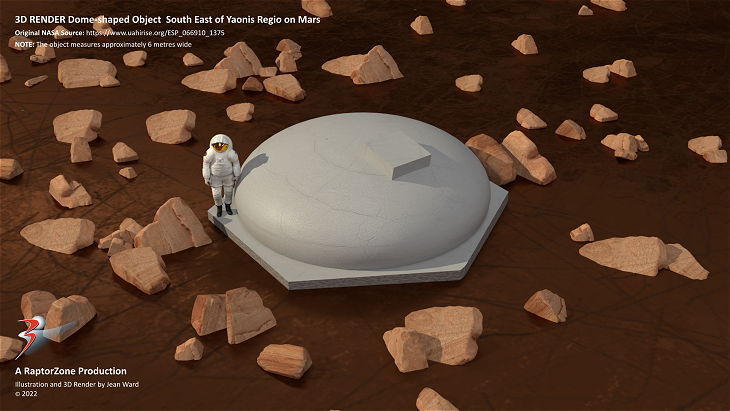 Illustration/3D render artists impression of the anomaly (click for larger image)