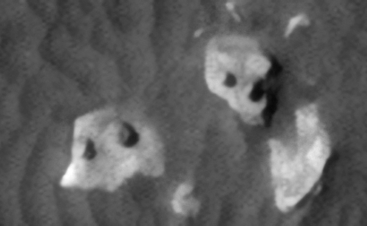 From 'Additional Artifacts Spotted in Green on Mars' (click for larger image at actual size 1:1 scale)