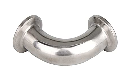 Typical elbow-joint pipe with flange