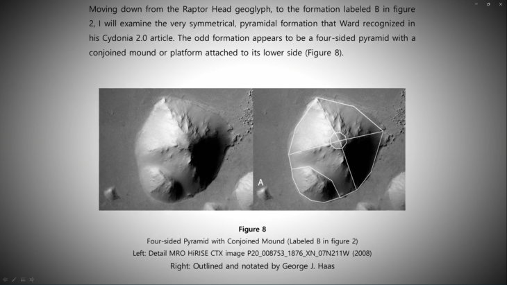 The Raptor Zone Pyramid on Mars (click for larger image)