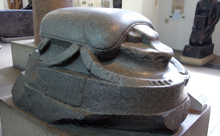 Scarab Sculpture - British Museum (click for larger image)