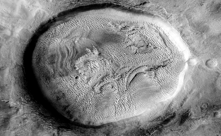 Martian crater anomaly - four