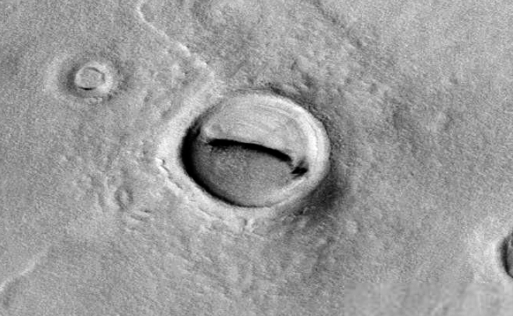 Martian crater anomaly - six