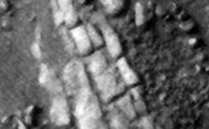 Rows of megalithic blocks