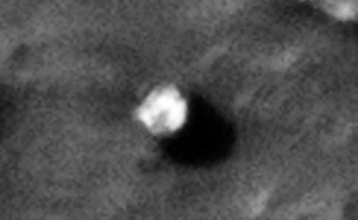 Another Weird Craft embedded in Martian Surface or Boulder?