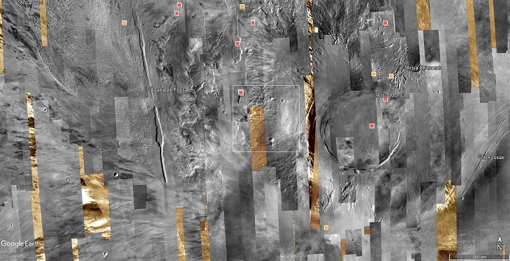 Arsia Mons photographed by the HiRise CTX Camera, Source: NASA