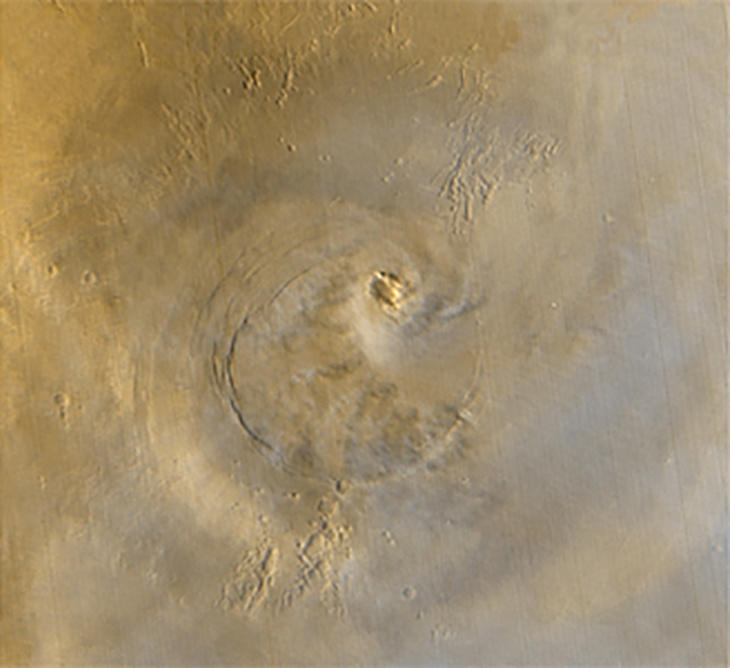 Cloud formation photographed by Mars Global Surveyor on 24 April 2003, Source: NASA