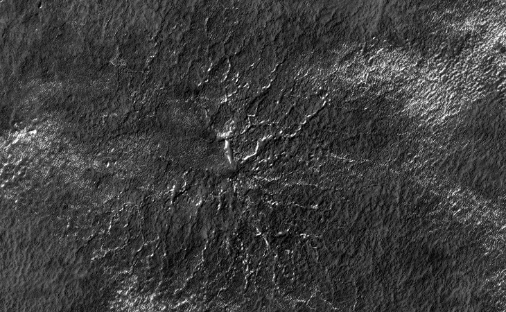 Mars 'Spiders' possibly covered in Plant Life - Zoom I