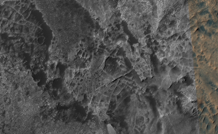 Puebloan city ruins on Mars