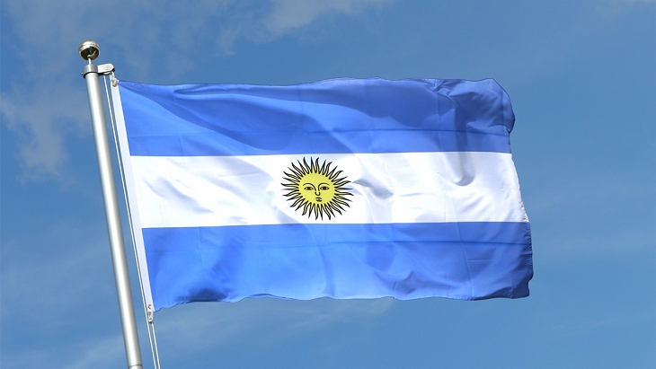 Argentina Flag - Source: flagstat.net