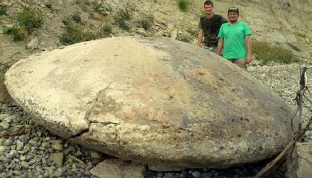 Carved stone discs found on Earth, Medveditskaya ridge region, Volgograd