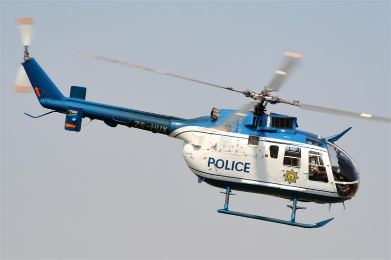 South African Police Bo-105 Chopper - Source: surfacezero.com